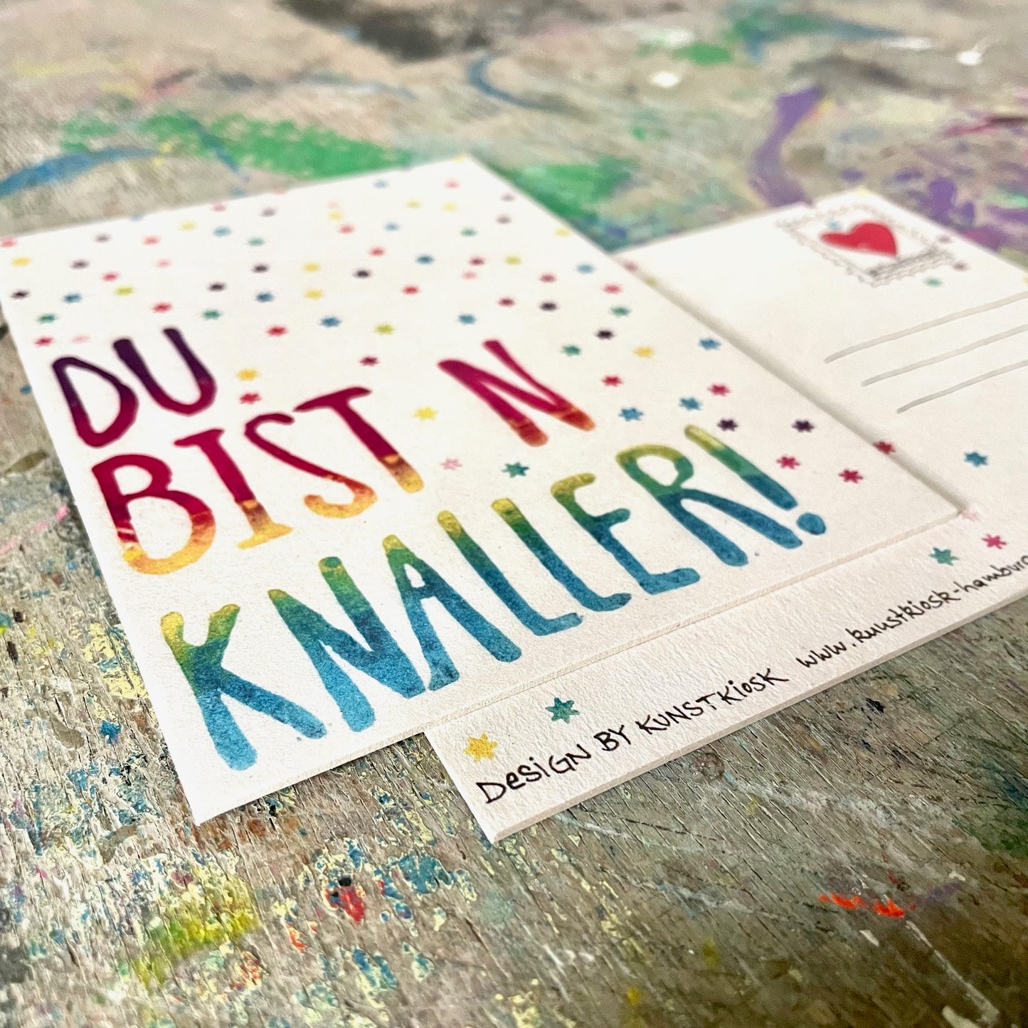 kuki Postkarte // "DU BIST N KNALLER"