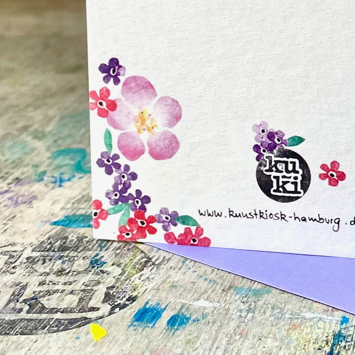 kuki Blumenstrauß Klappkarte mit Umschlag, für jede Gelegenheit