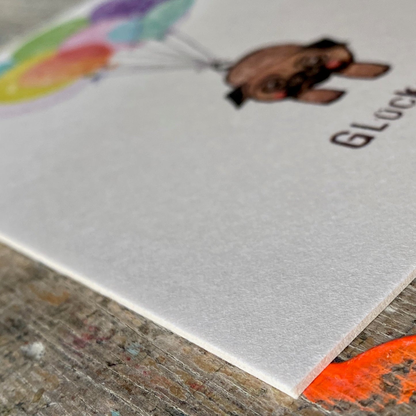 kuki Postkarte // Mops Blumen