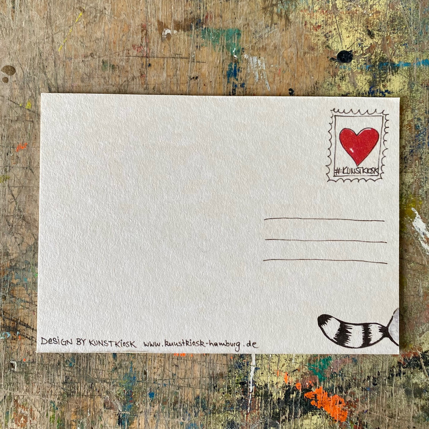 kuki Postkarte // Lieber als geplant Waschbär