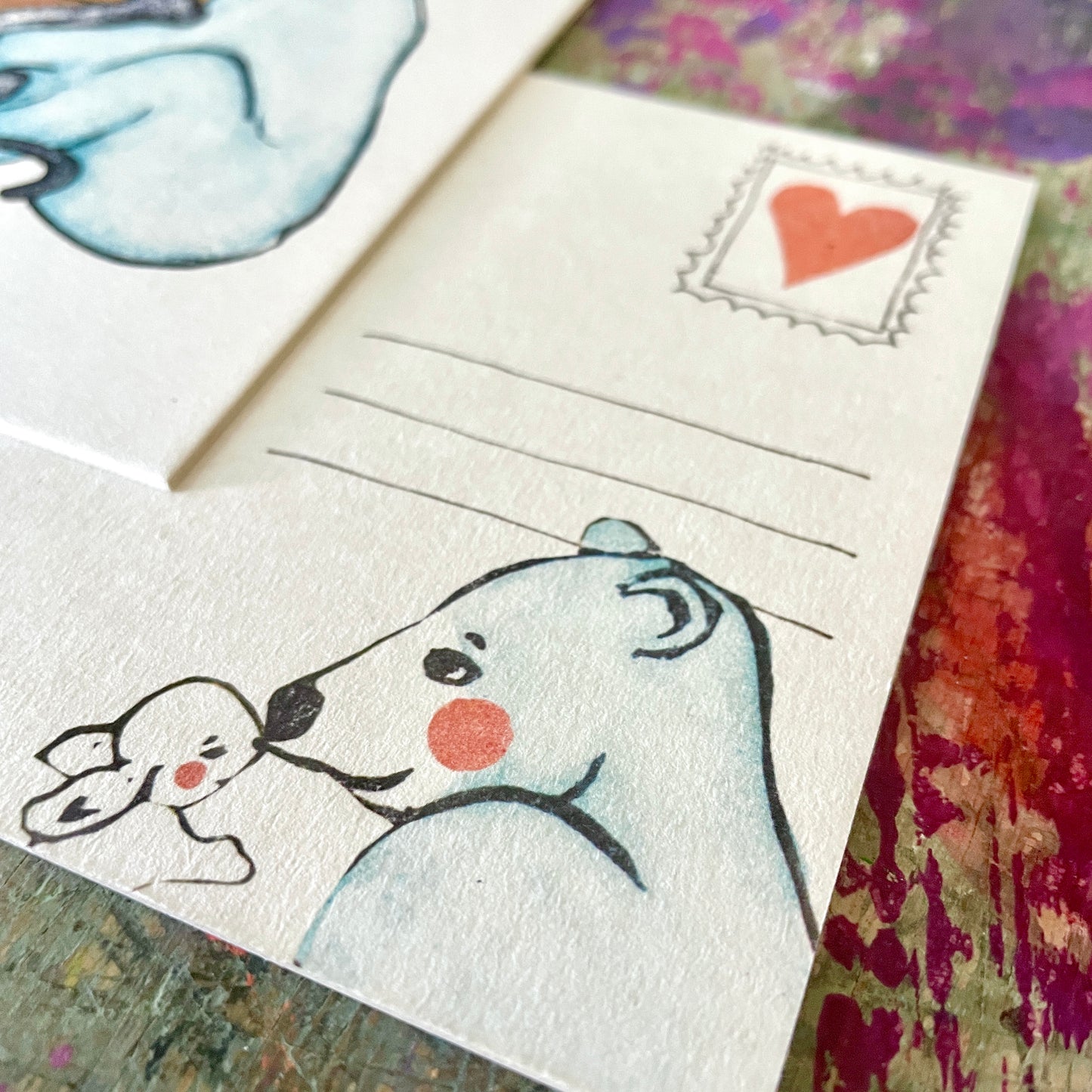 kuki Postkarte "Family"
