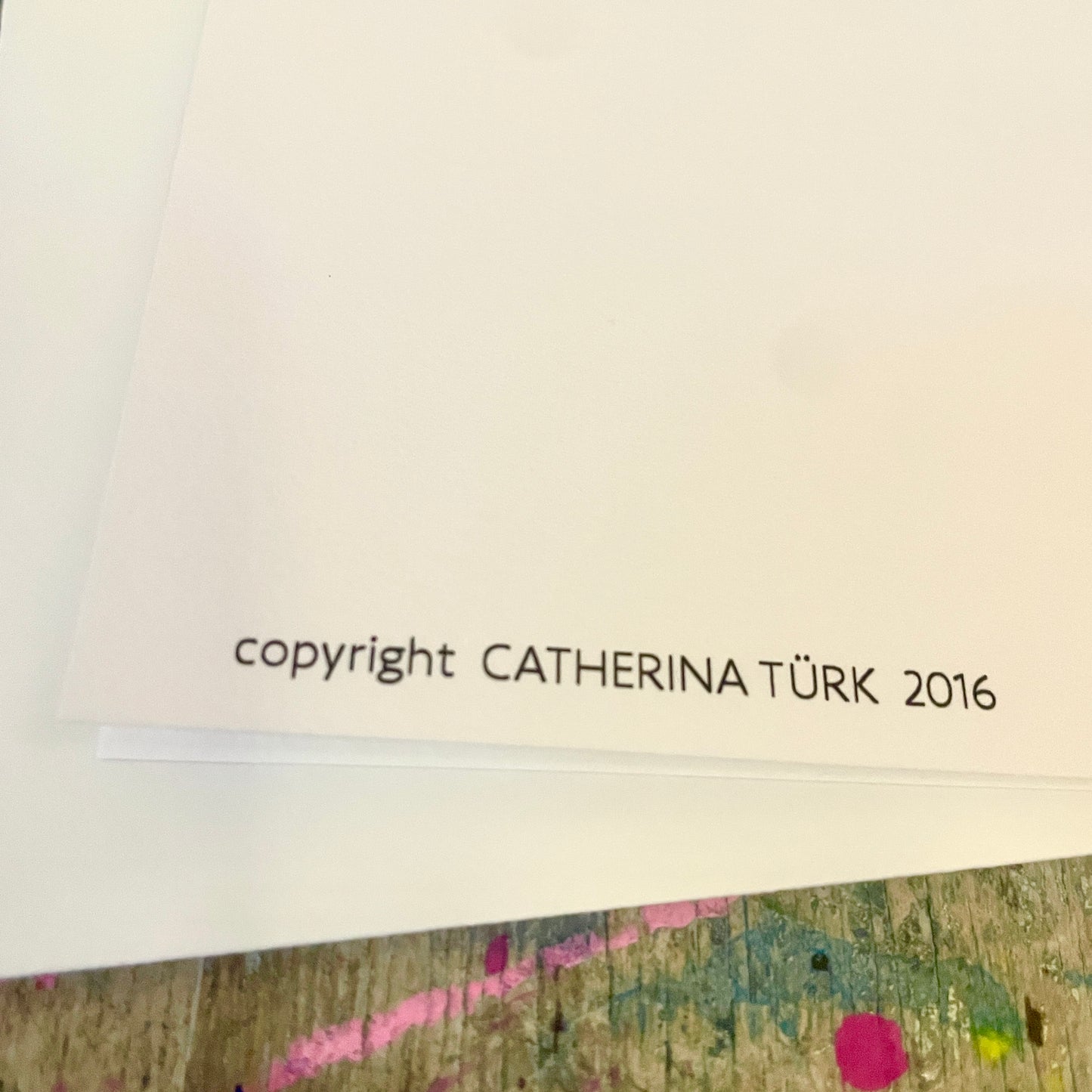 Aquarell Reh mit Kitz Klappkarte// Catherina Türk