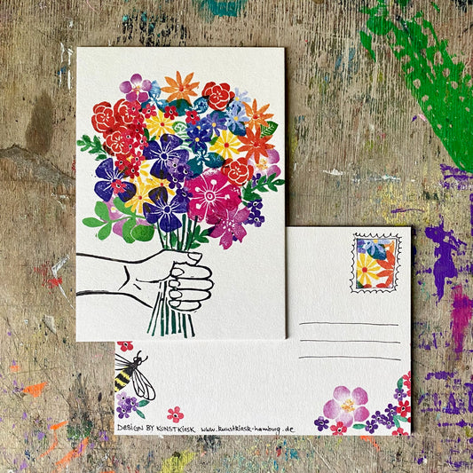 kuki Postkarte "Blumenstrauß"