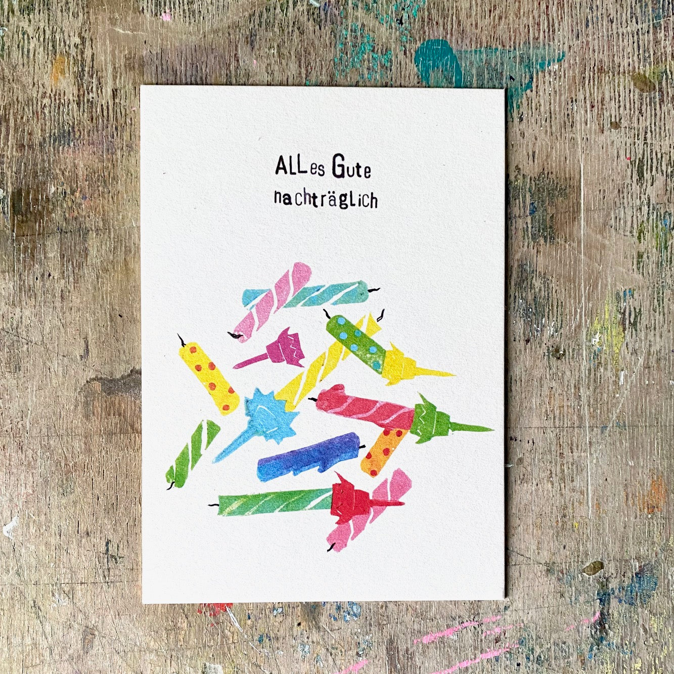 kuki Postkarte // Alles Gute nachträglich