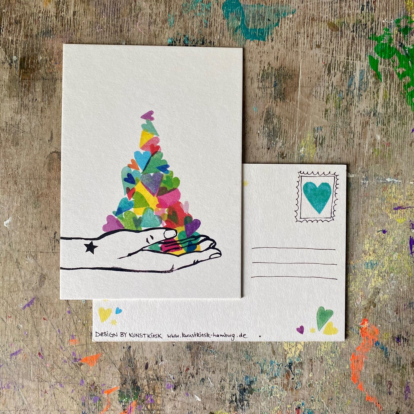 kuki Postkarte // Eine Handvoll Liebe