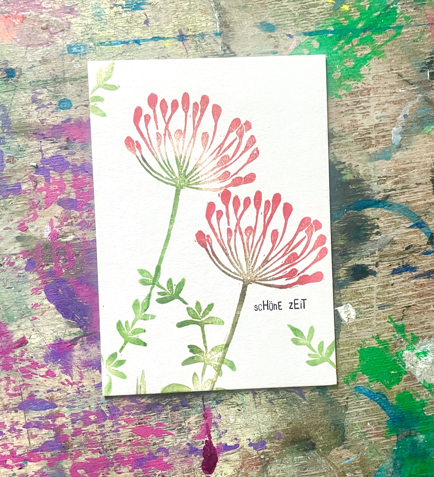 kuki Postkarte "Schöne Zeit" Neu