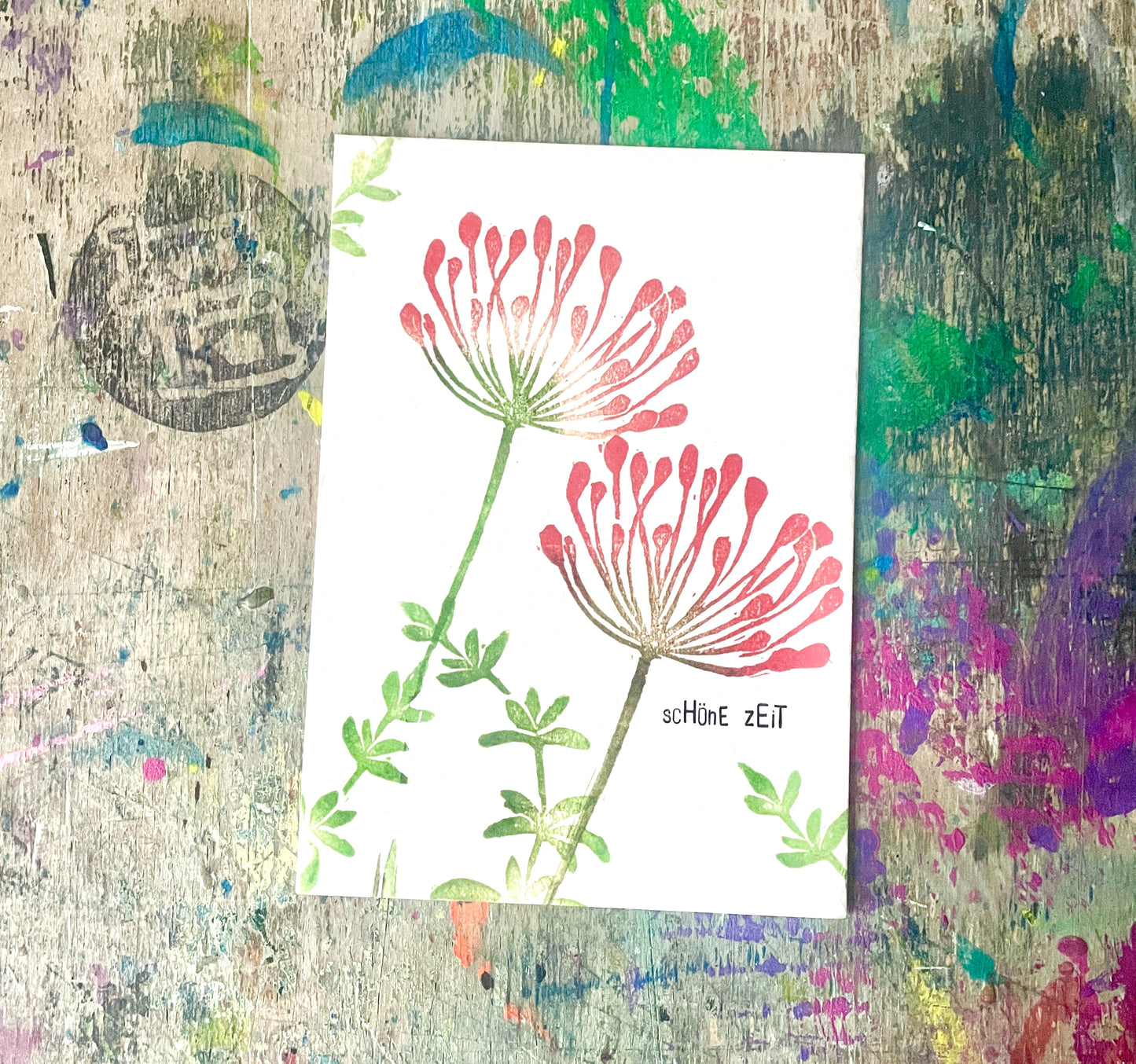 kuki Postkarte "Schöne Zeit" Neu