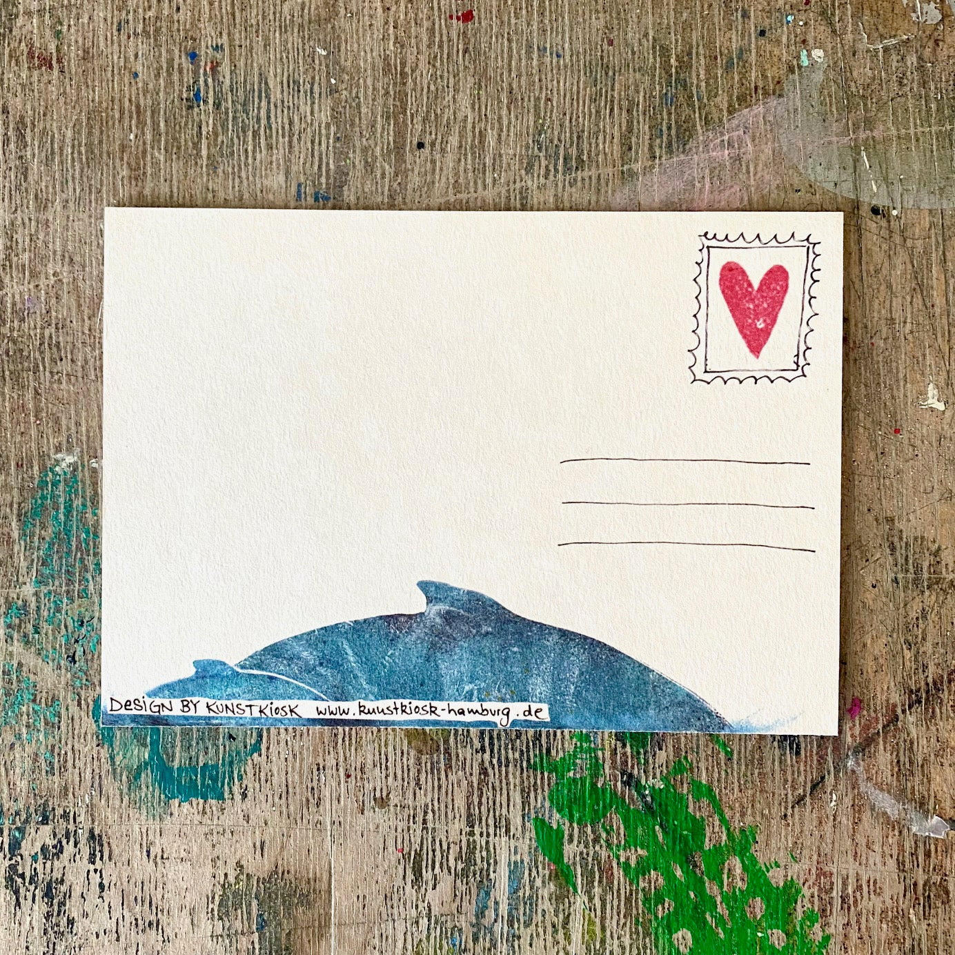 kuki Postkarte // "Willkommen auf dieser Welt..."