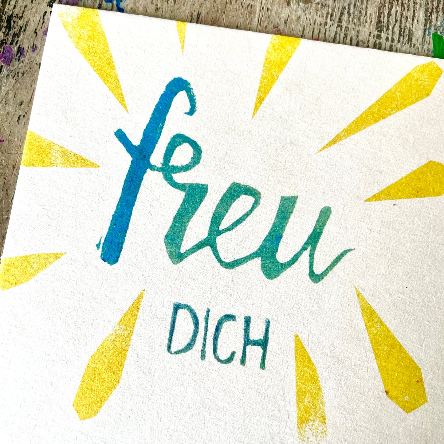 kuki Karte / "FREU DICH nicht zu spät "