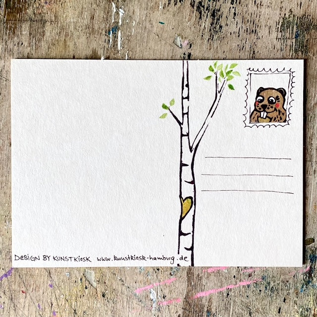kuki Postkarte // "So wie du bist wie du bist"