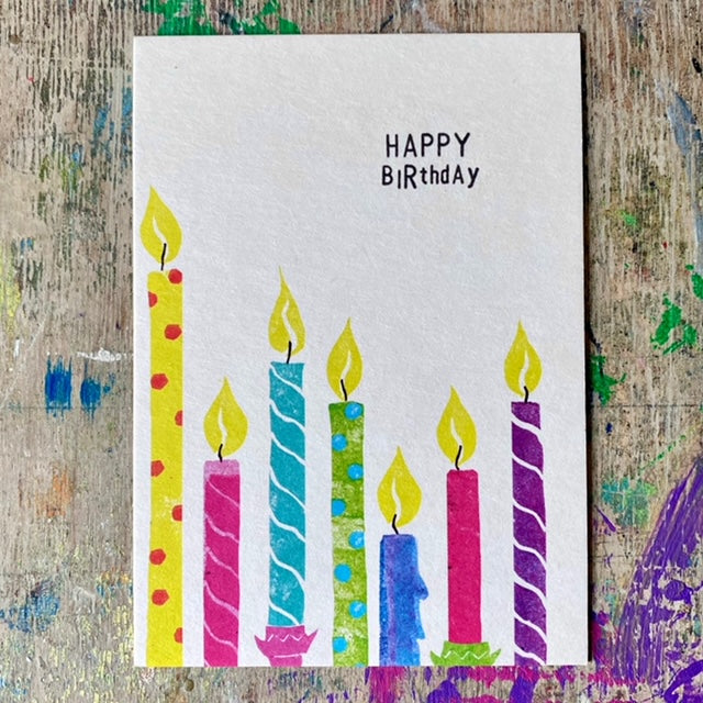 kuki Postkarte // "Geburtstags Kerzen" neues design