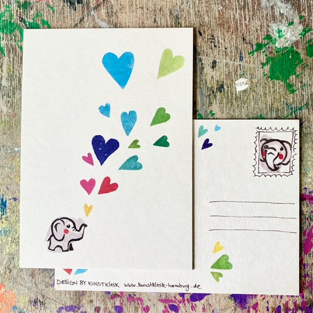 kuki Postkarte // "Fanti Love" neues design
