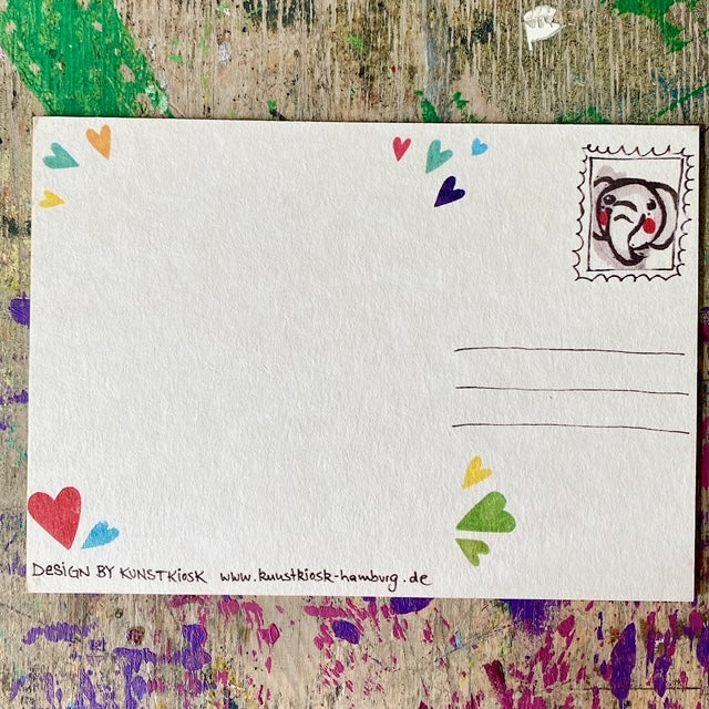 kuki Postkarte // "Fanti Love" neues design