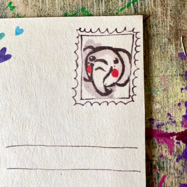 kuki Postkarte // "Fanti Love" neues design