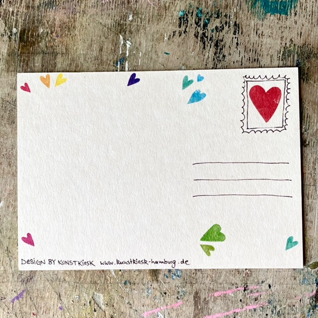 kuki Postkarte // "Liebe sich wer kann" neues design