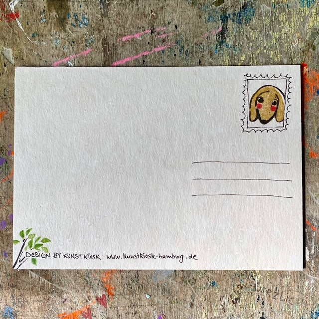 kuki Postkarte // "Dackel Liebe" neues design