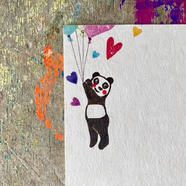 kuki Postkarte // "Glückwunsch Panda"