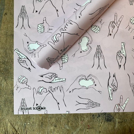 kuki Geschenkpapier // "Hands Speak" VE 5 Bögen