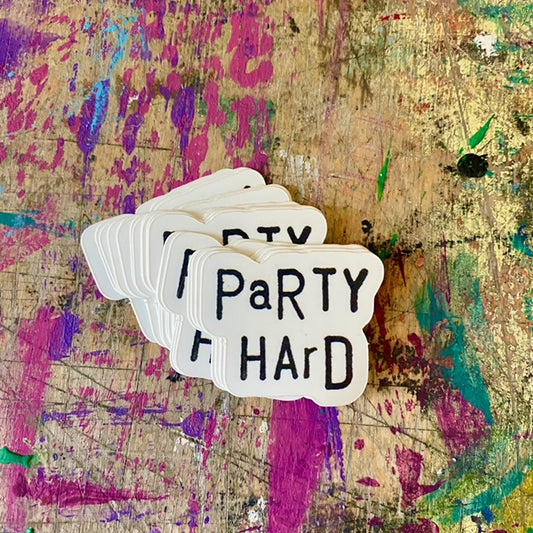 Sticker „Party Hard“