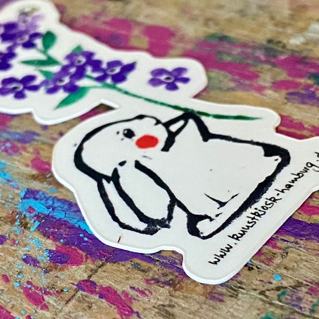 Sticker // Vergissmeinicht Hasi