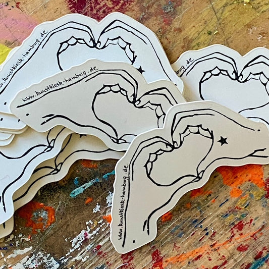 Sticker, Herz Hände