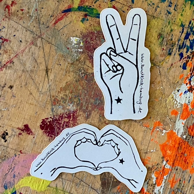 Sticker // Herz Hände