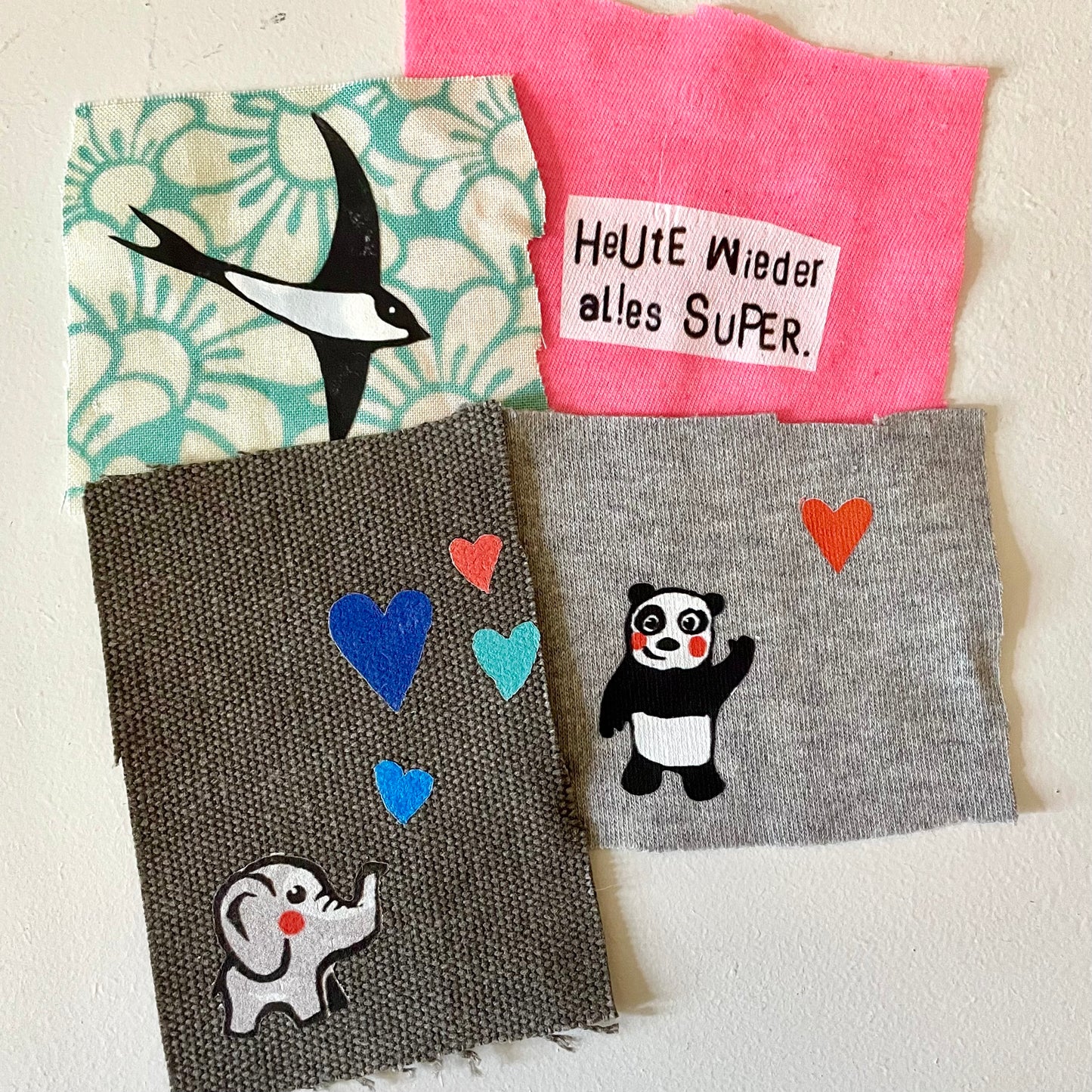 Bügelbilder Hände // FleckenVerstecker /textil sticker,