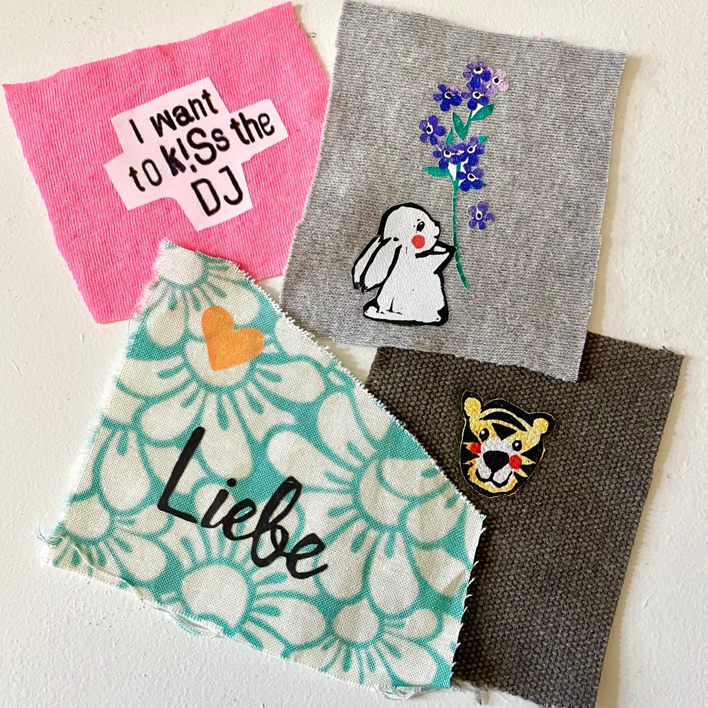 Bügelbilder Hände // FleckenVerstecker /textil sticker,