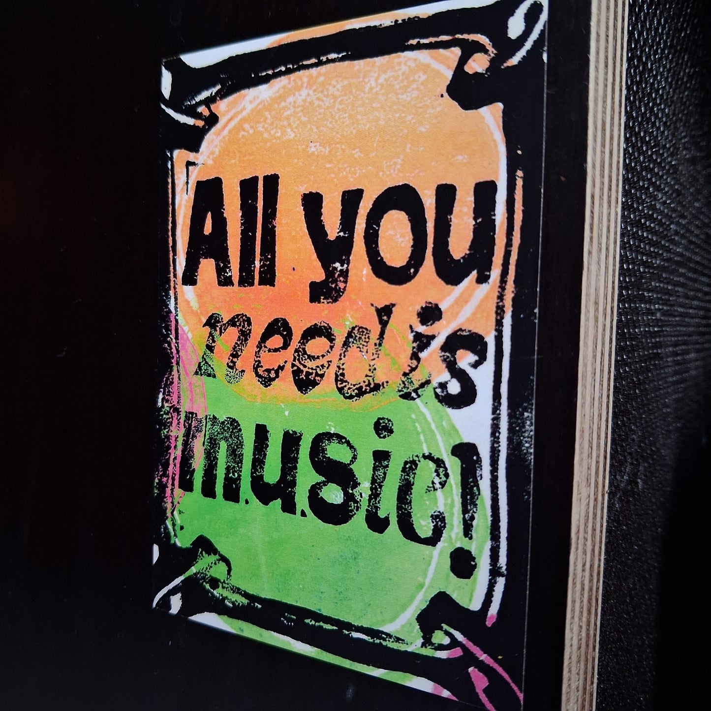 Aufkleber inafortepiano design // All you need is music!