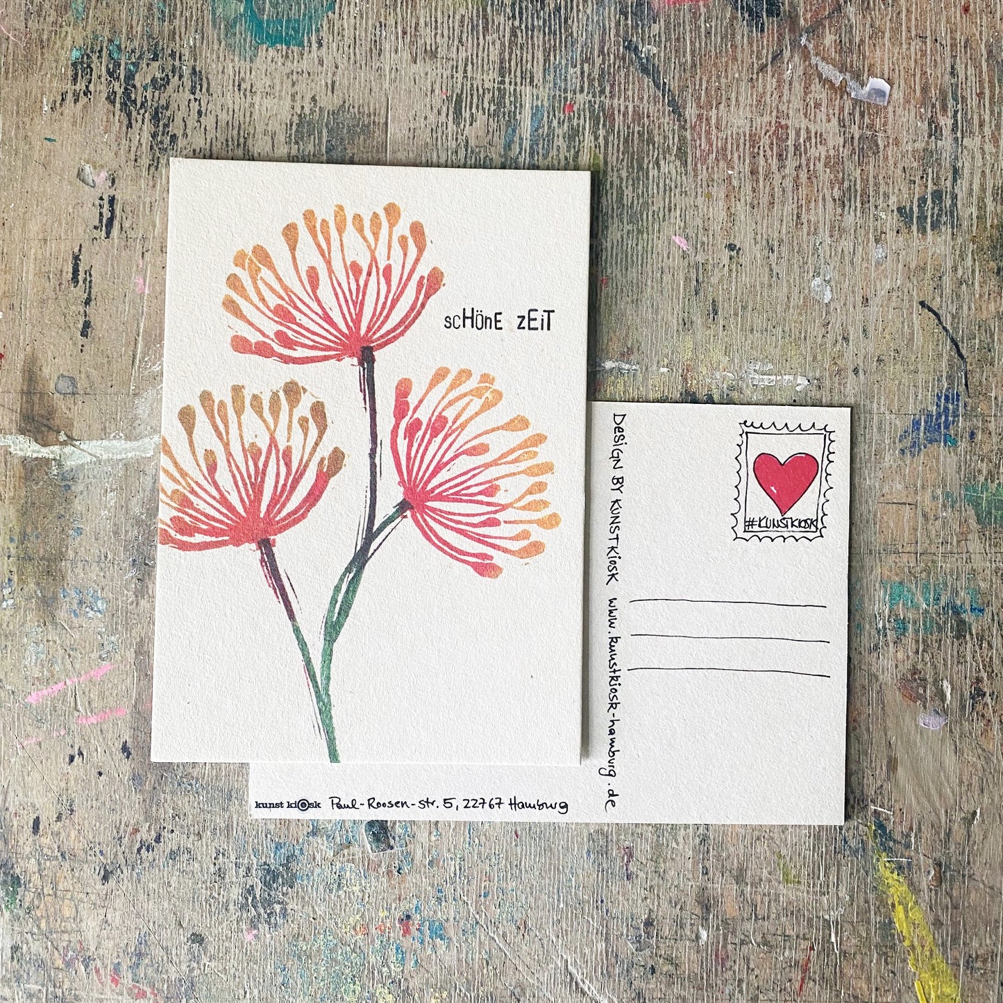 kuki Postkarte // "Schöne Zeit"
