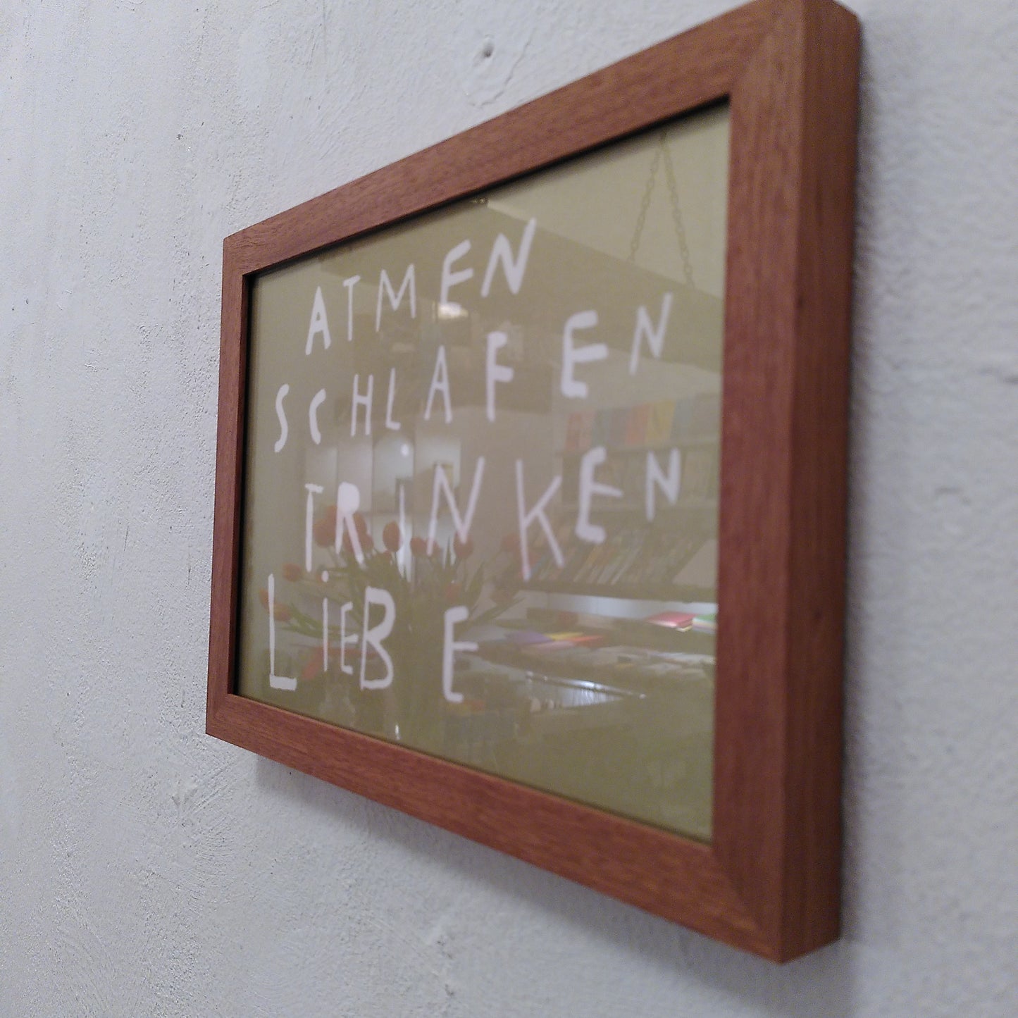 Atmen Schlafen Trinken Liebe // Michael Zander // Gold auf Karton