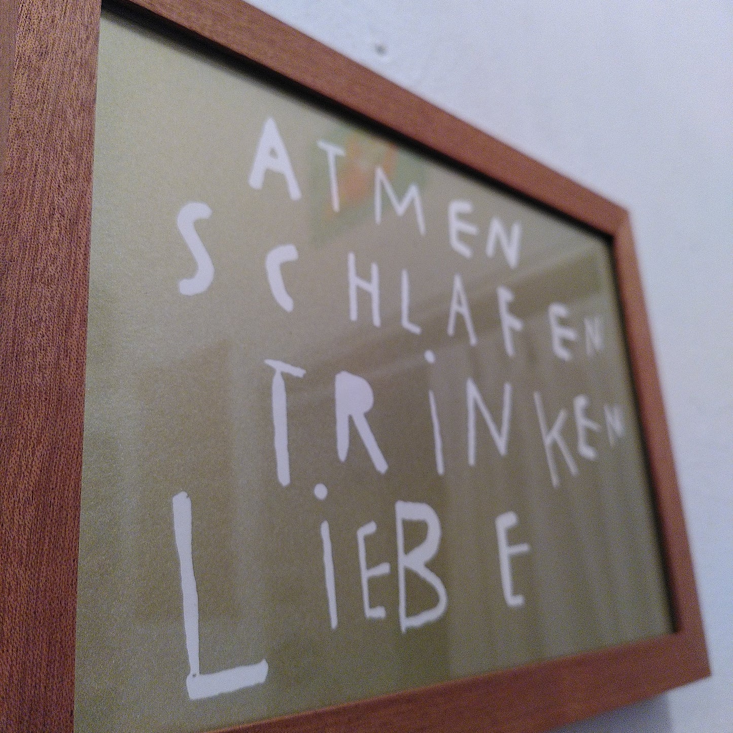 Atmen Schlafen Trinken Liebe // Michael Zander // Gold auf Karton