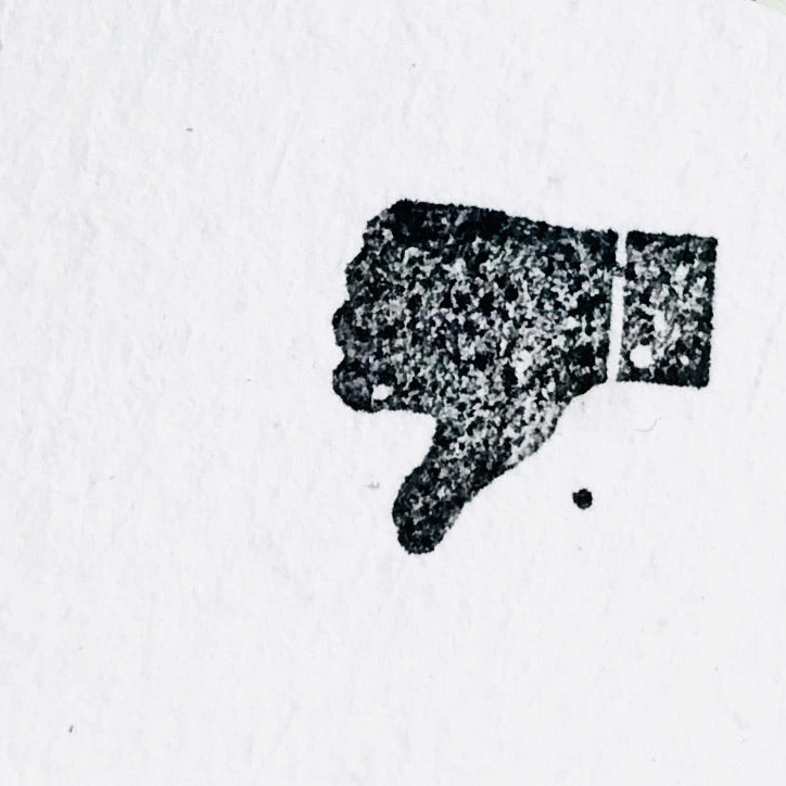 Mini Stempel / Daumen hoch (oder runter)