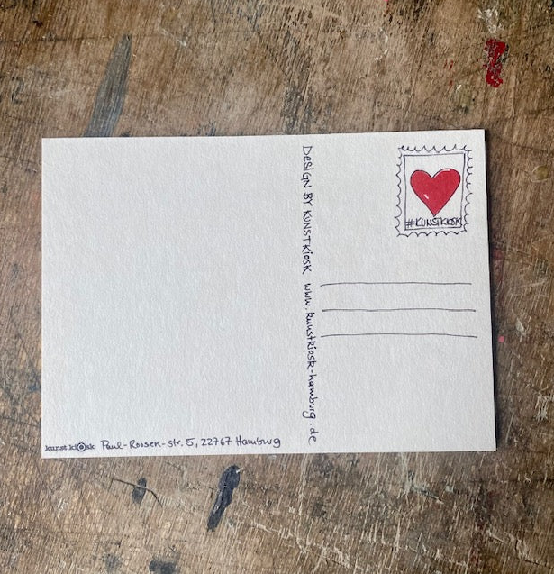 kuki Postkarte // "Liebe sich wer kann"