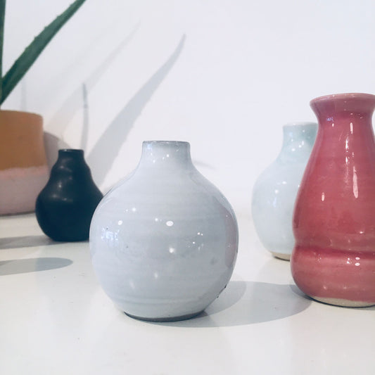 mini Vase // weiss grau