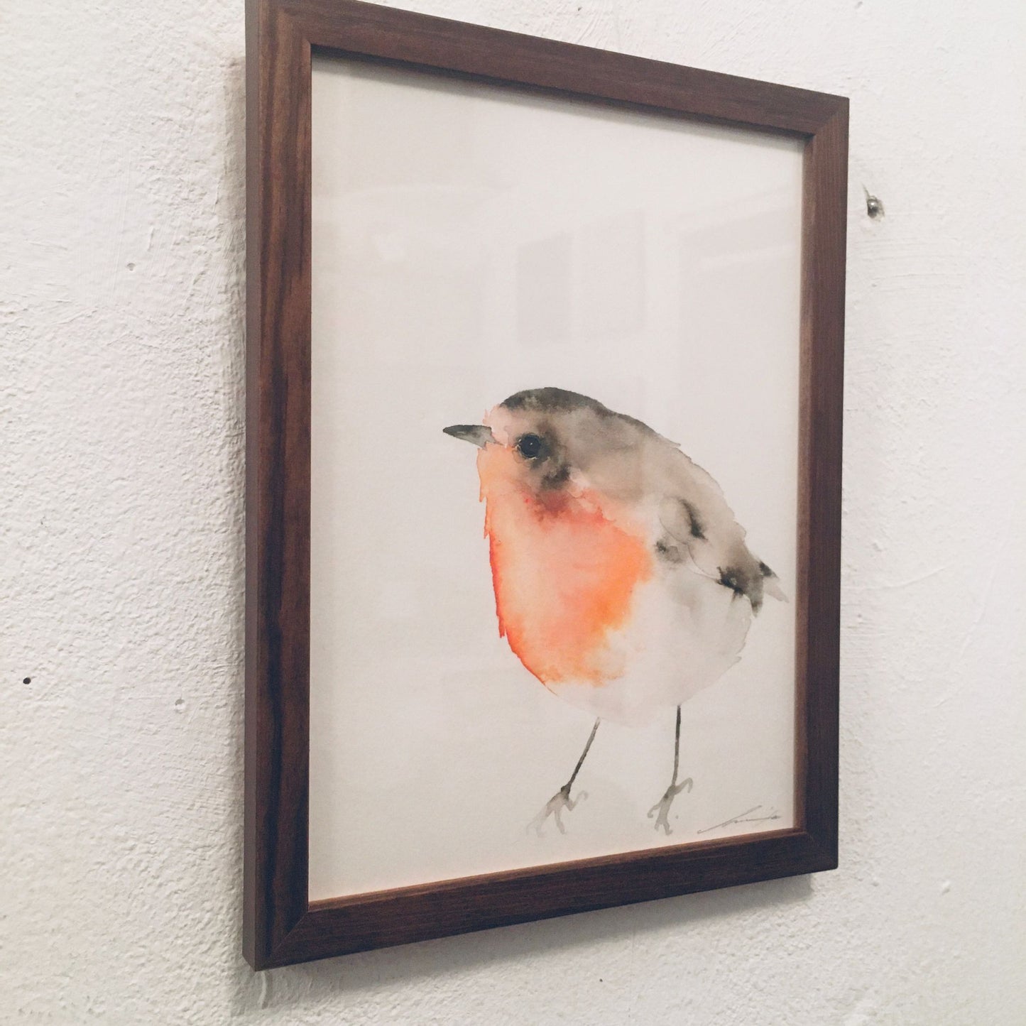 Aquarell Rotkehlchen II // Catherina Türk