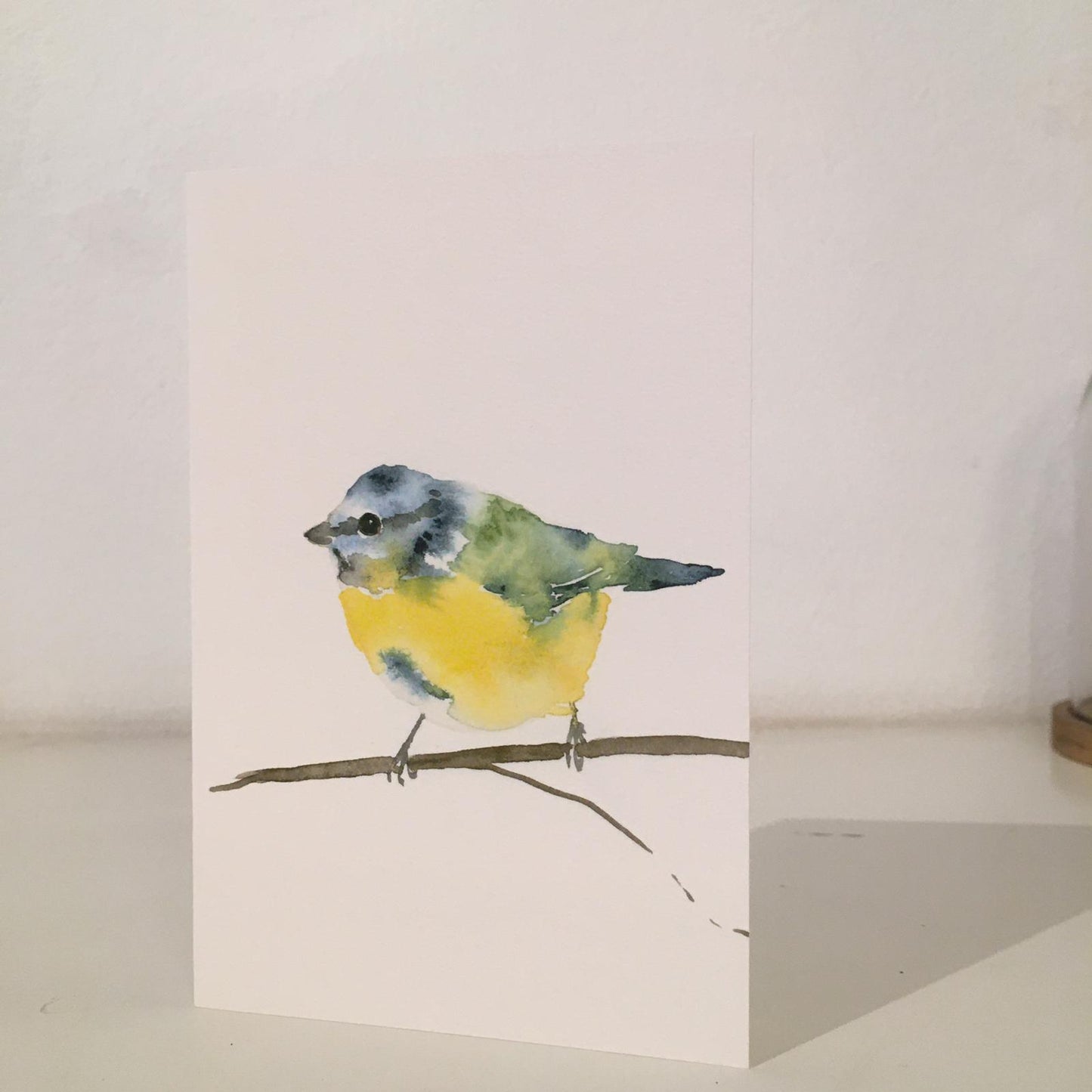 Blaumeise Aquarell Grußkarte // Catherina Türk