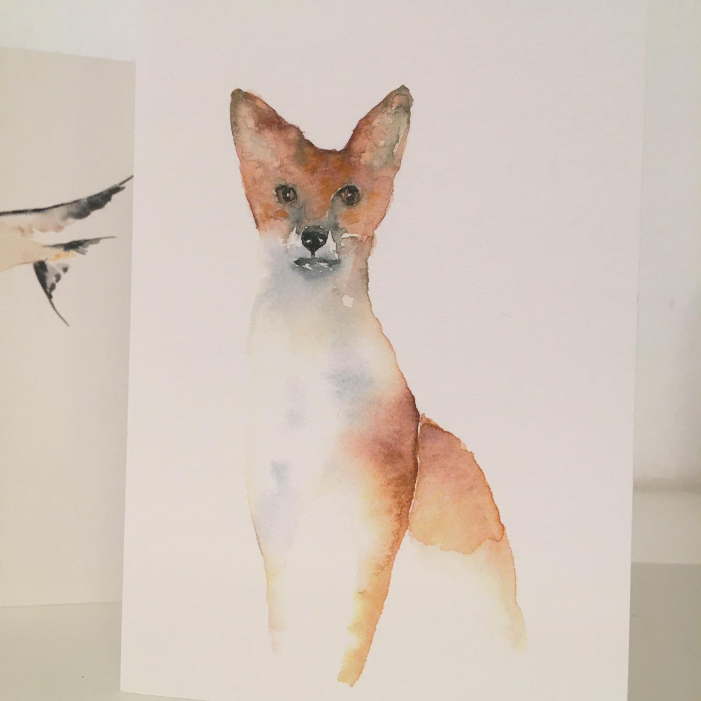 Fuchs Aquarell Grußkarte // Catherina Türk