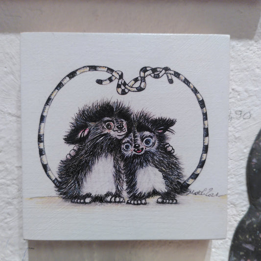 MonStarZ auf Holz “friends forever”