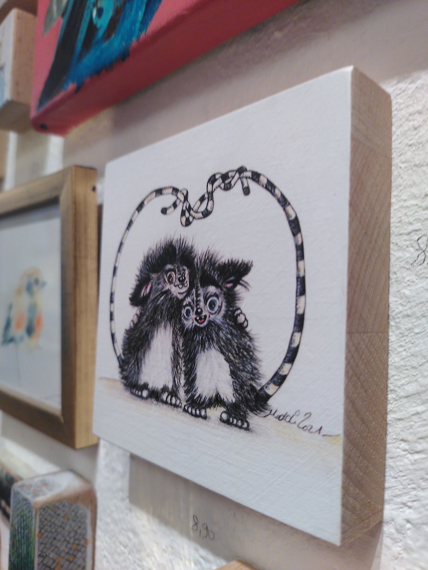 MonStarZ auf Holz “friends forever”