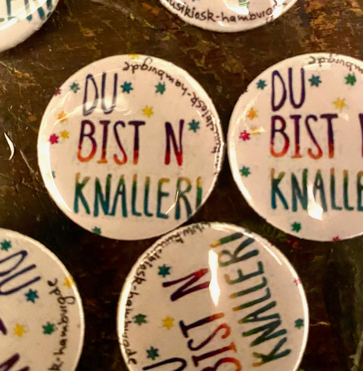 Magnet oder Button Set // "Du bist´n Knaller" VE 5 Pins