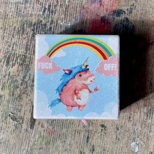 MonStarZ auf Holz "Fuck off"