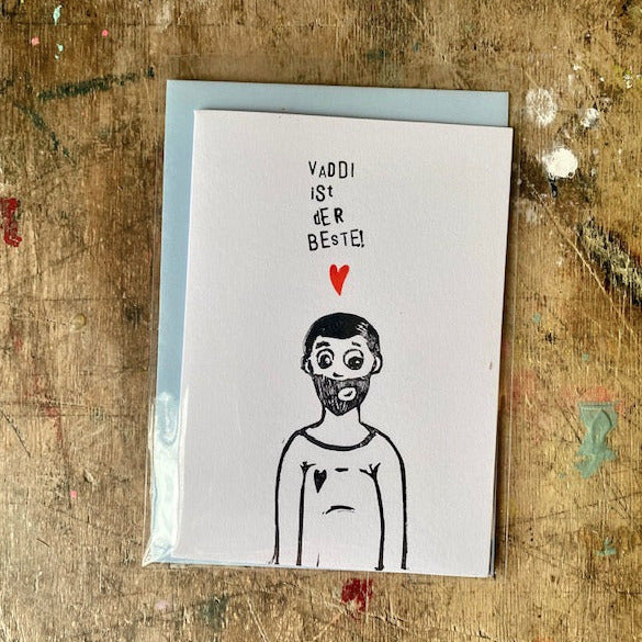 kuki Klappkarte // Vaddi ist der Beste