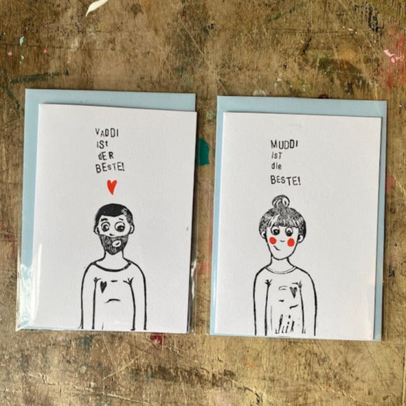 kuki Klappkarte / Muddi ist die beste