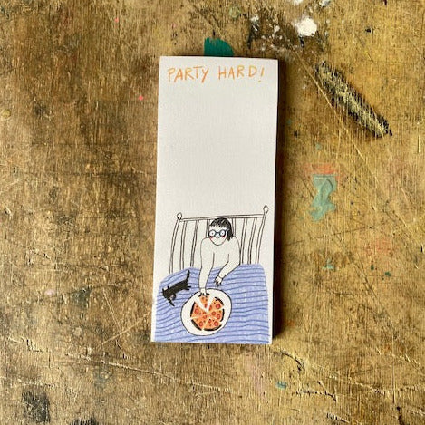 Notizblock Slinga // Party hard