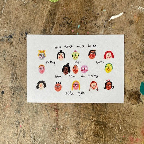 Postkarte Slinga // Pretty like you