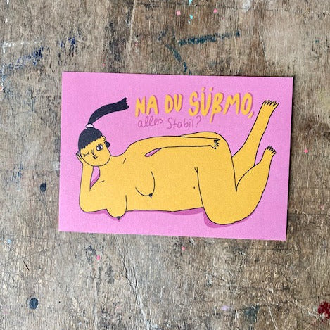 Postkarte Slinga // Na du Süßmo