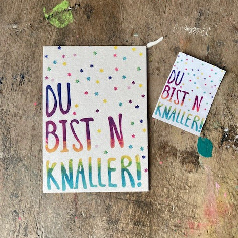 kuki Sticker // "Du bist N Knaller"