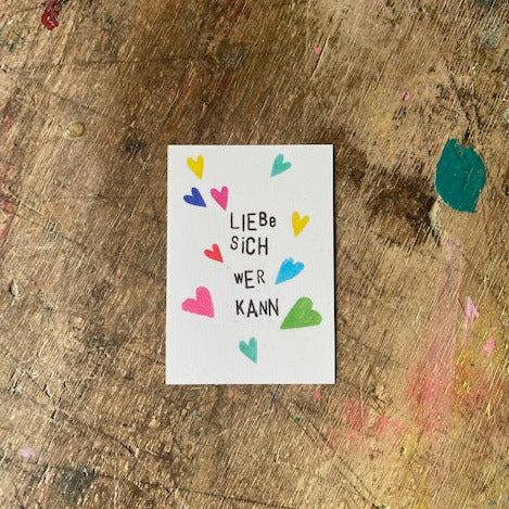 kuki Sticker // "Liebe sich wer kann"