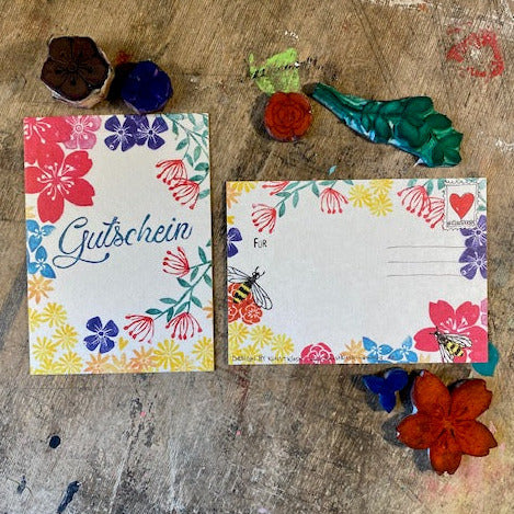 kuki Postkarte, Gutschein